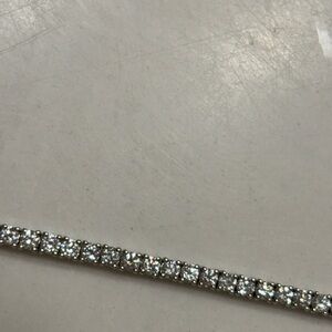 14k White Gold Lab Diamond Tennis Bracelet